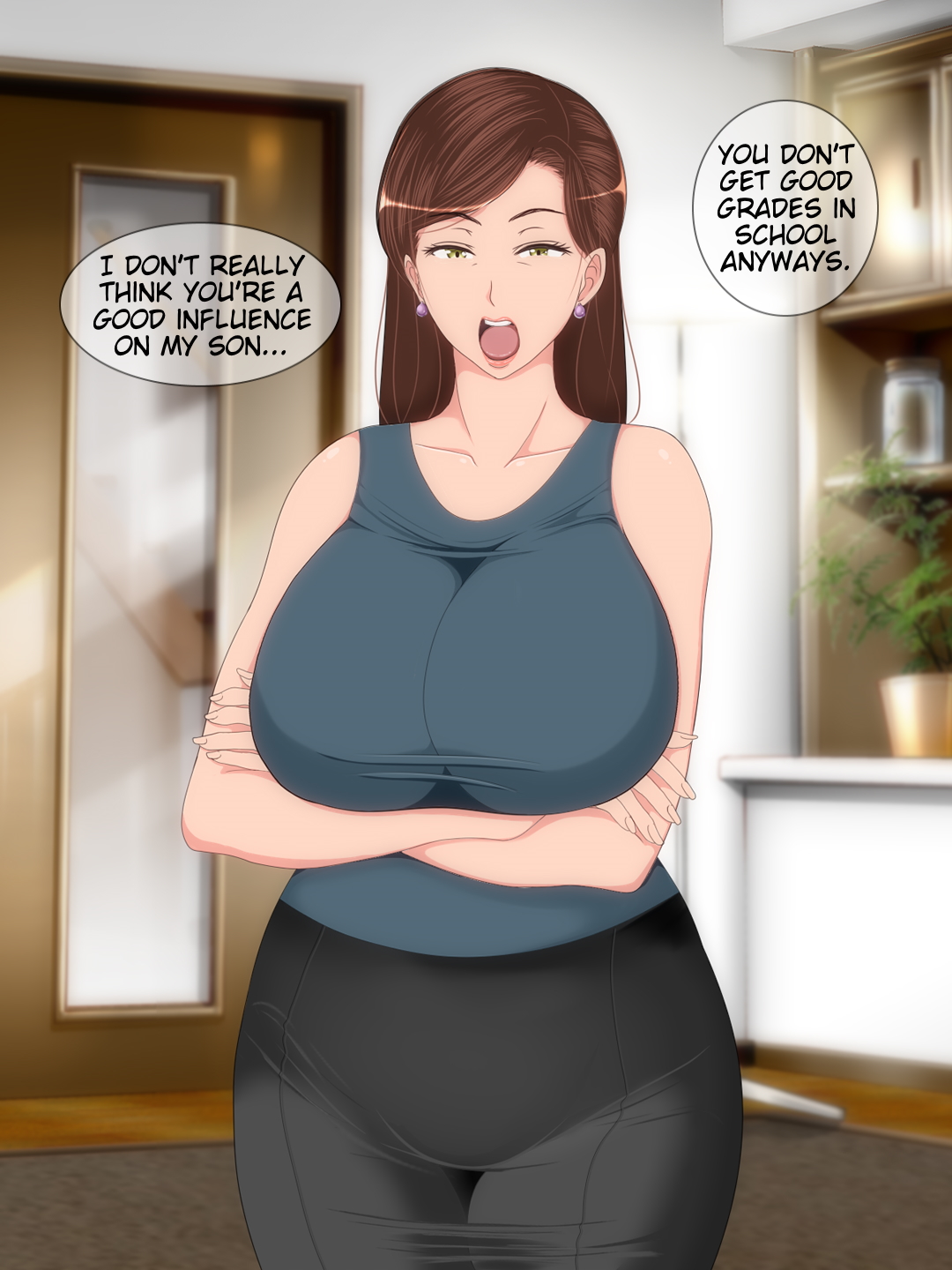 Kan ni Sawaru Hitokoto o Ittekita Tomodachi no Hahaoya o Okasu | She Got On My Nerves, So I Violated My Friend's Mother page 5 full