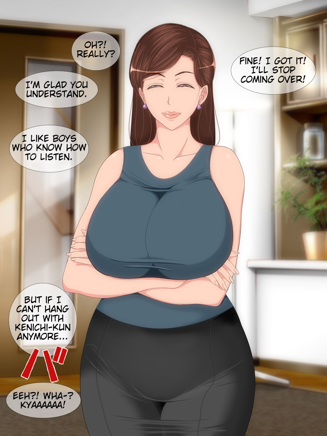 Kan ni Sawaru Hitokoto o Ittekita Tomodachi no Hahaoya o Okasu | She Got On My Nerves, So I Violated My Friend's Mother page 6 full
