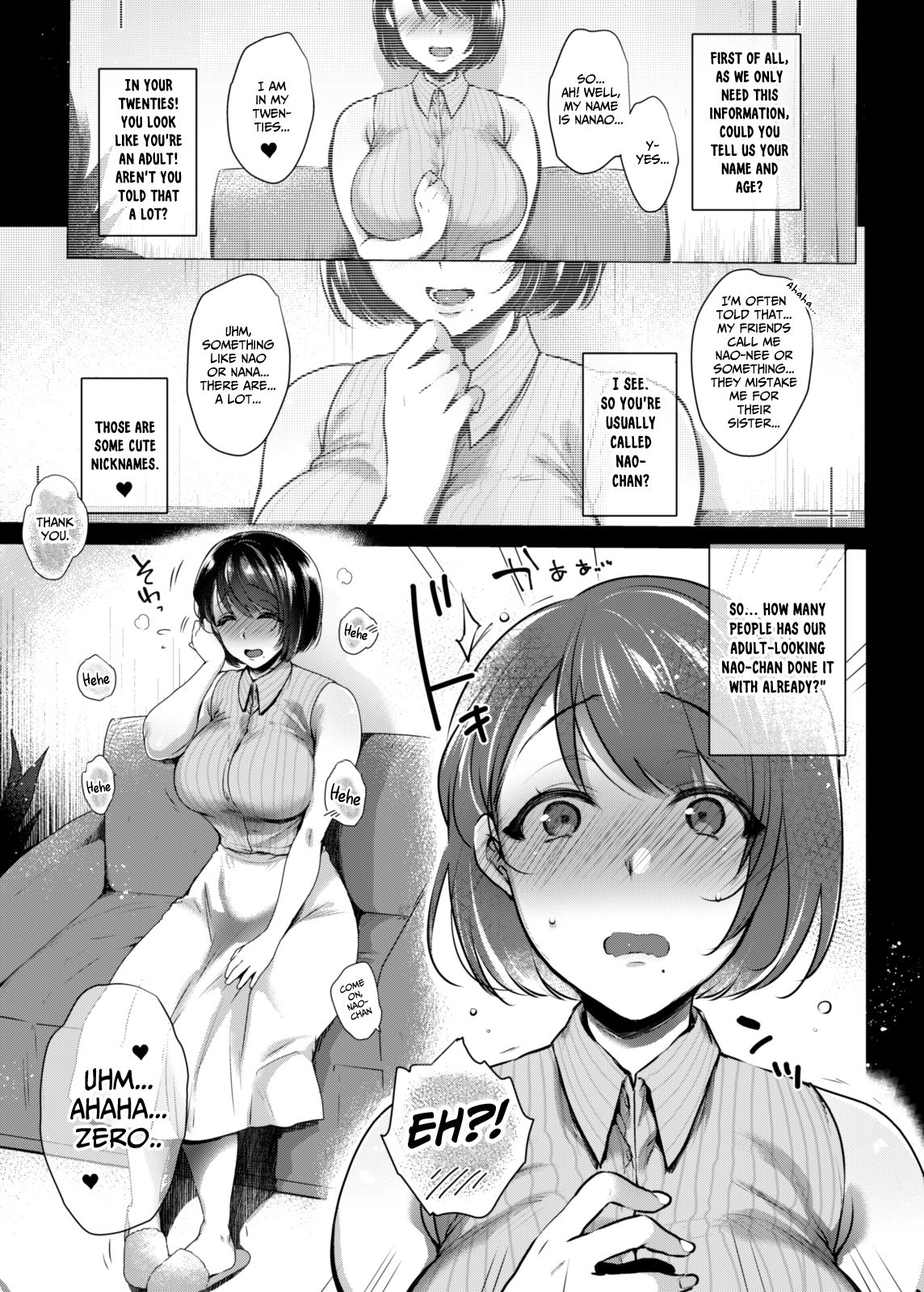 G-cup Kyokon Doutei Shojo na Seisokei Futanari Onee-san ga Hajimete no SEX de Dashimakuri Hamemakuri Ikimakuri!! page 4 full