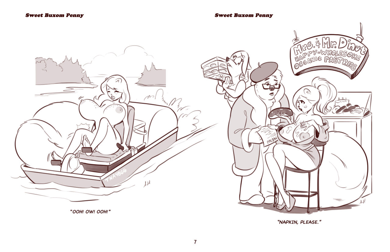 Sweet Buxom Penny Cartoons page 8 full
