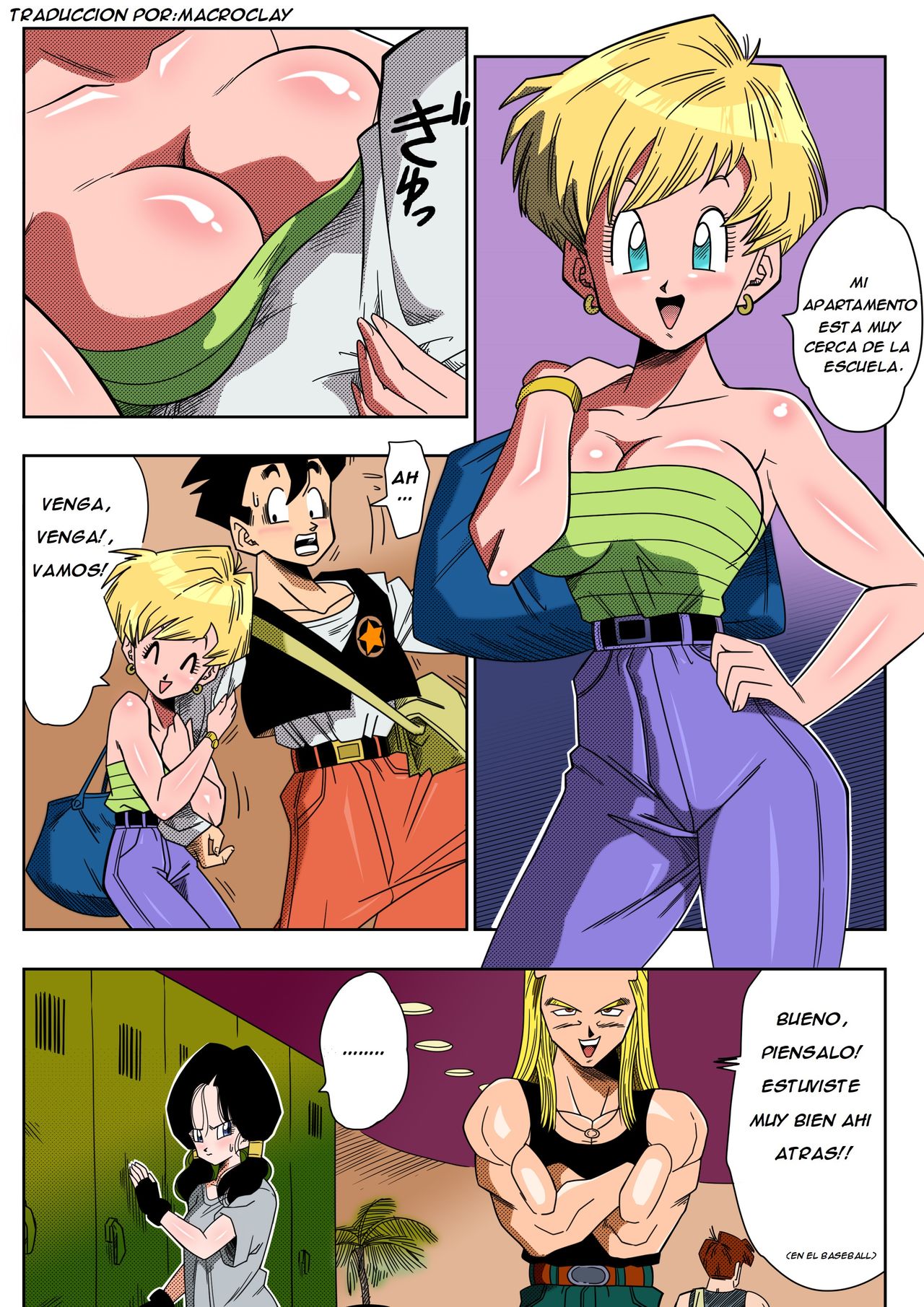 LOVE TRIANGLE Z - Gohan, Erasa to Deau   Full Color uncensured page 4 full