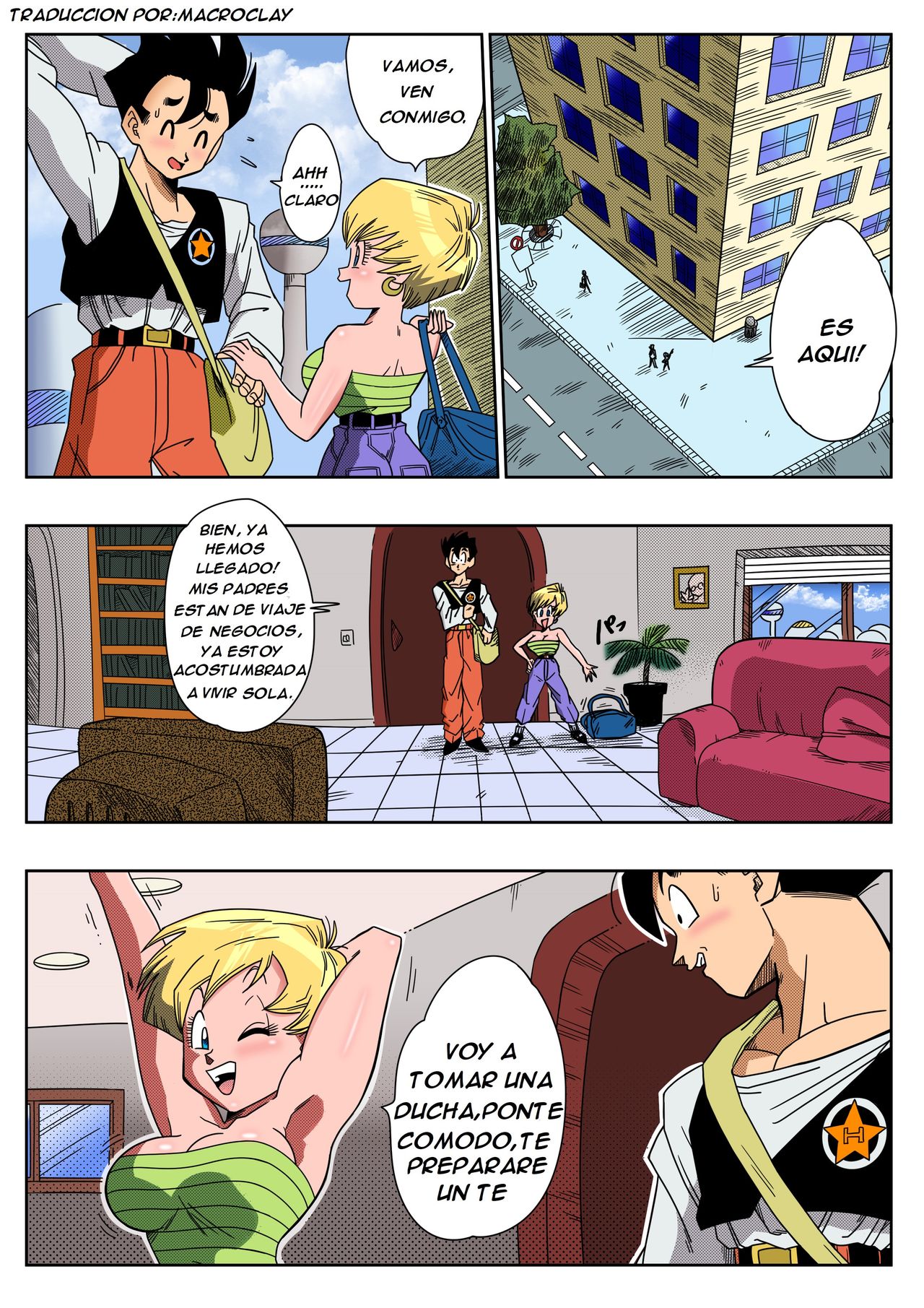 LOVE TRIANGLE Z - Gohan, Erasa to Deau   Full Color uncensured page 5 full