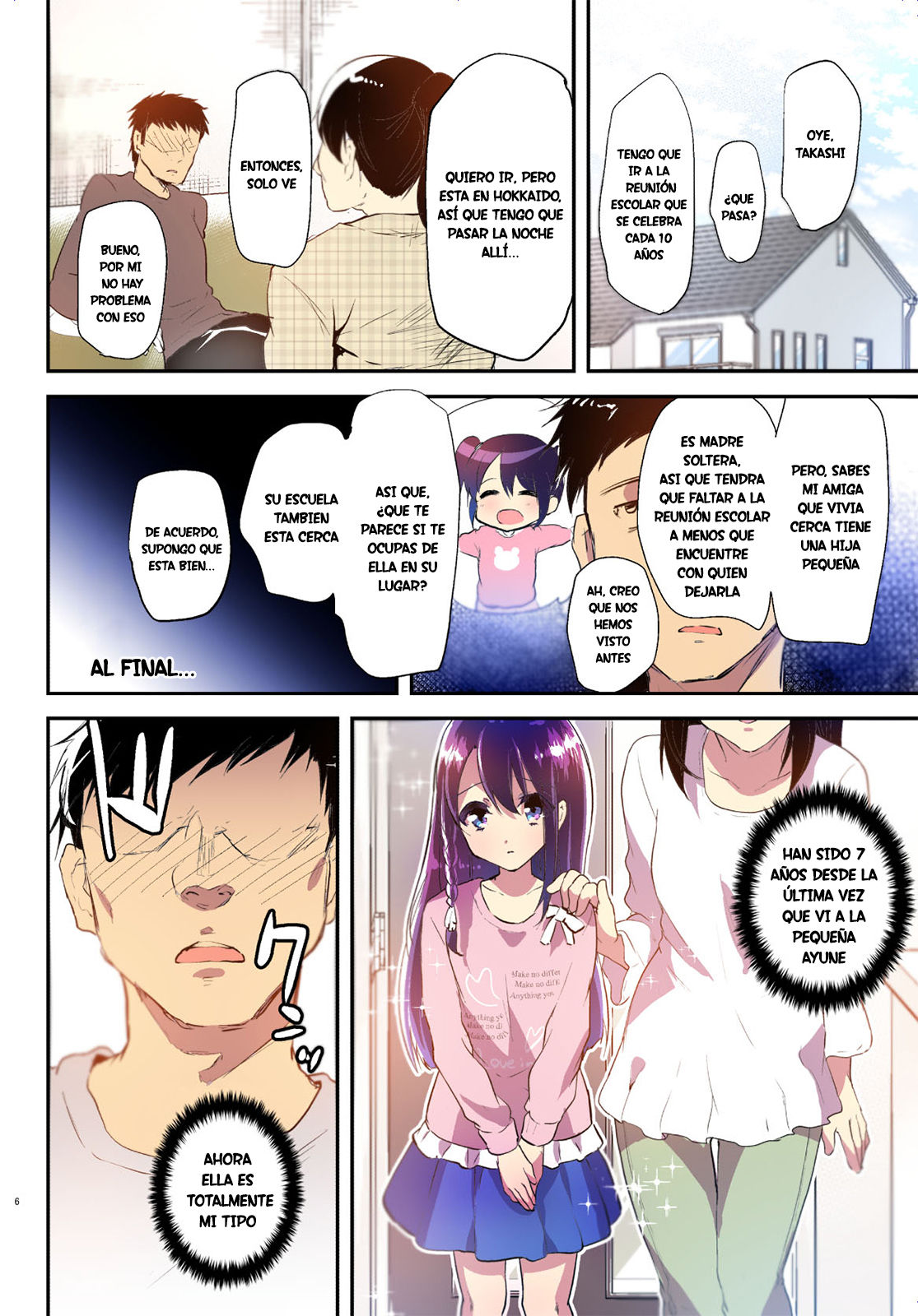 Ayune-chan to Lolicon ga Otomari Shitara... Soushuuhen Full Color Ban | Cuando una Estudiante de Primaria y un Pedofilo pasan la Noche page 6 full