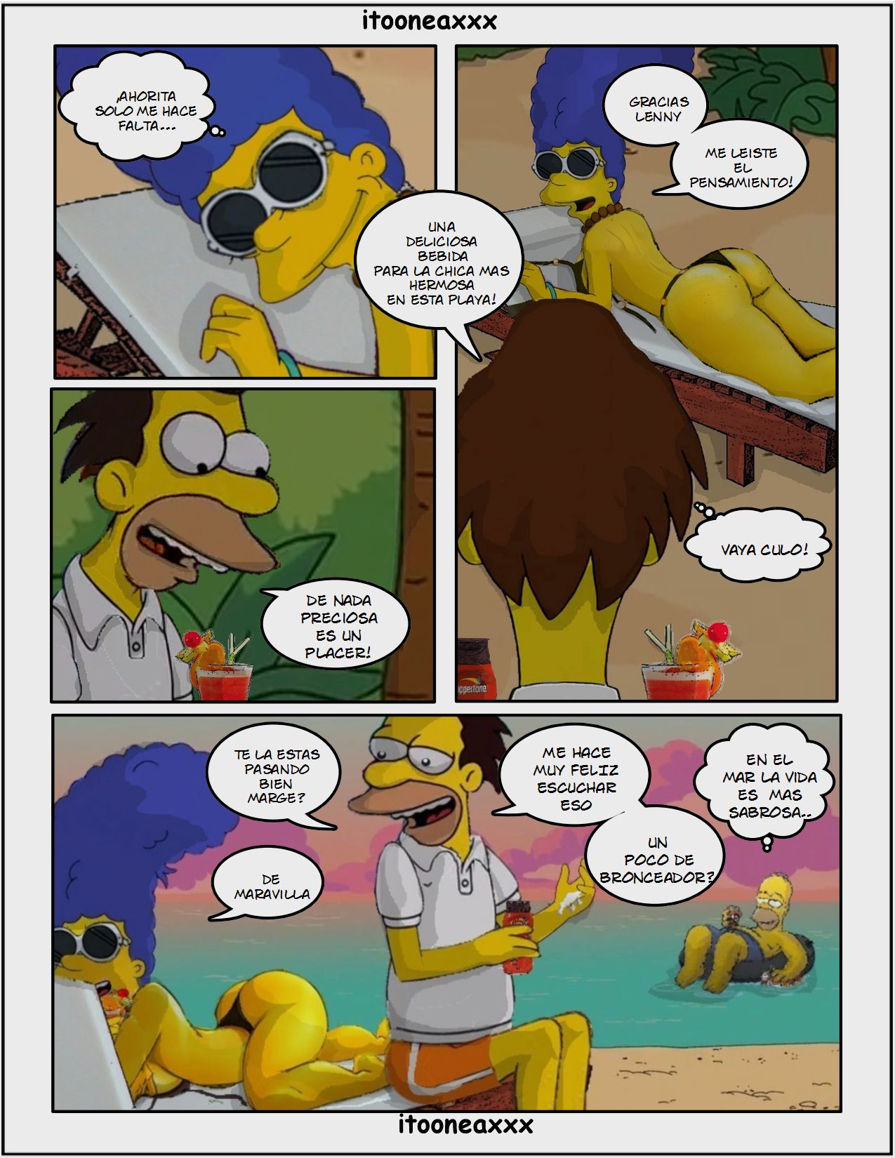 Simpsons xxx - En la playa page 3 full