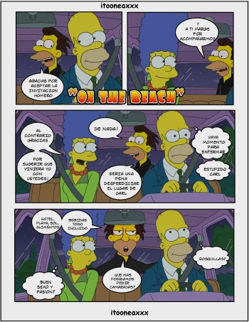 Simpsons xxx - En la playa cover