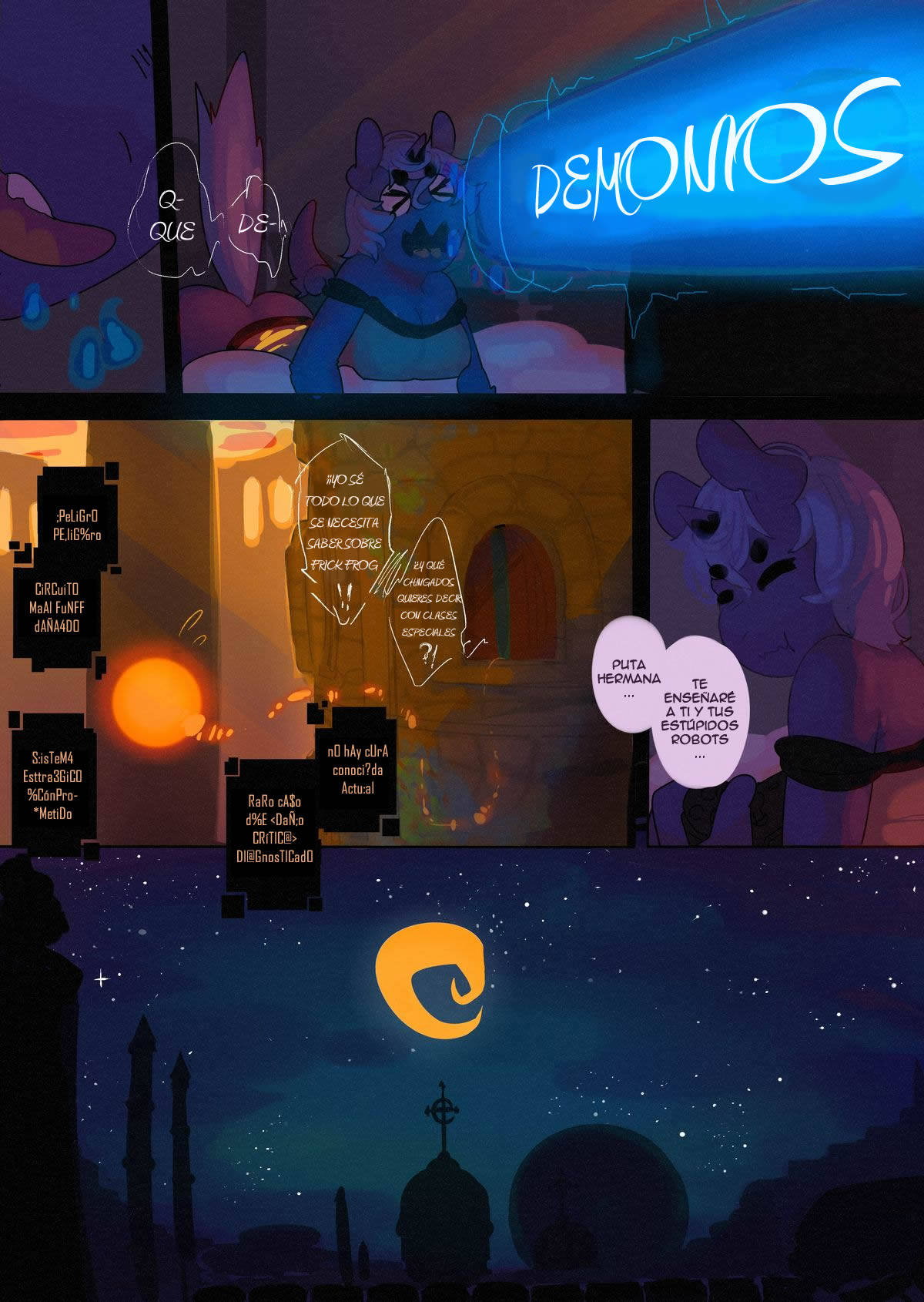 Academia Pony Capitulo 4: El lado Oscuro de La Luna page 4 full