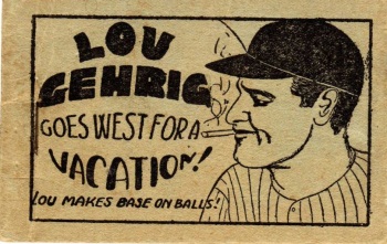Lou Gehrig Goes West for a Vacation! cover