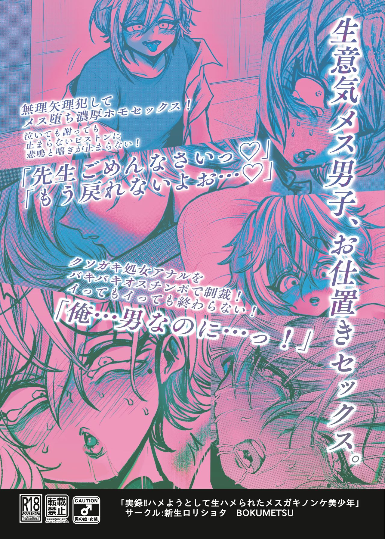 Jitsuroku!! Hameyou to Shite Namahamerarete Mesugaki Nonke Bishounen page 2 full