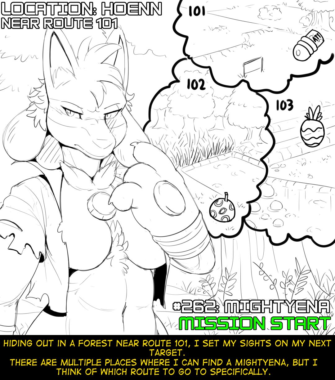 Hildegard's Quest for Aura - Mightyena page 1 full