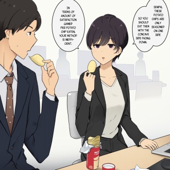 Itsumo wa Rikutsuppokute Kanjou ga Nasasou na Kouhai-chan nanoni - A Kouhai Who Appears to be Logical and Emotionless cover