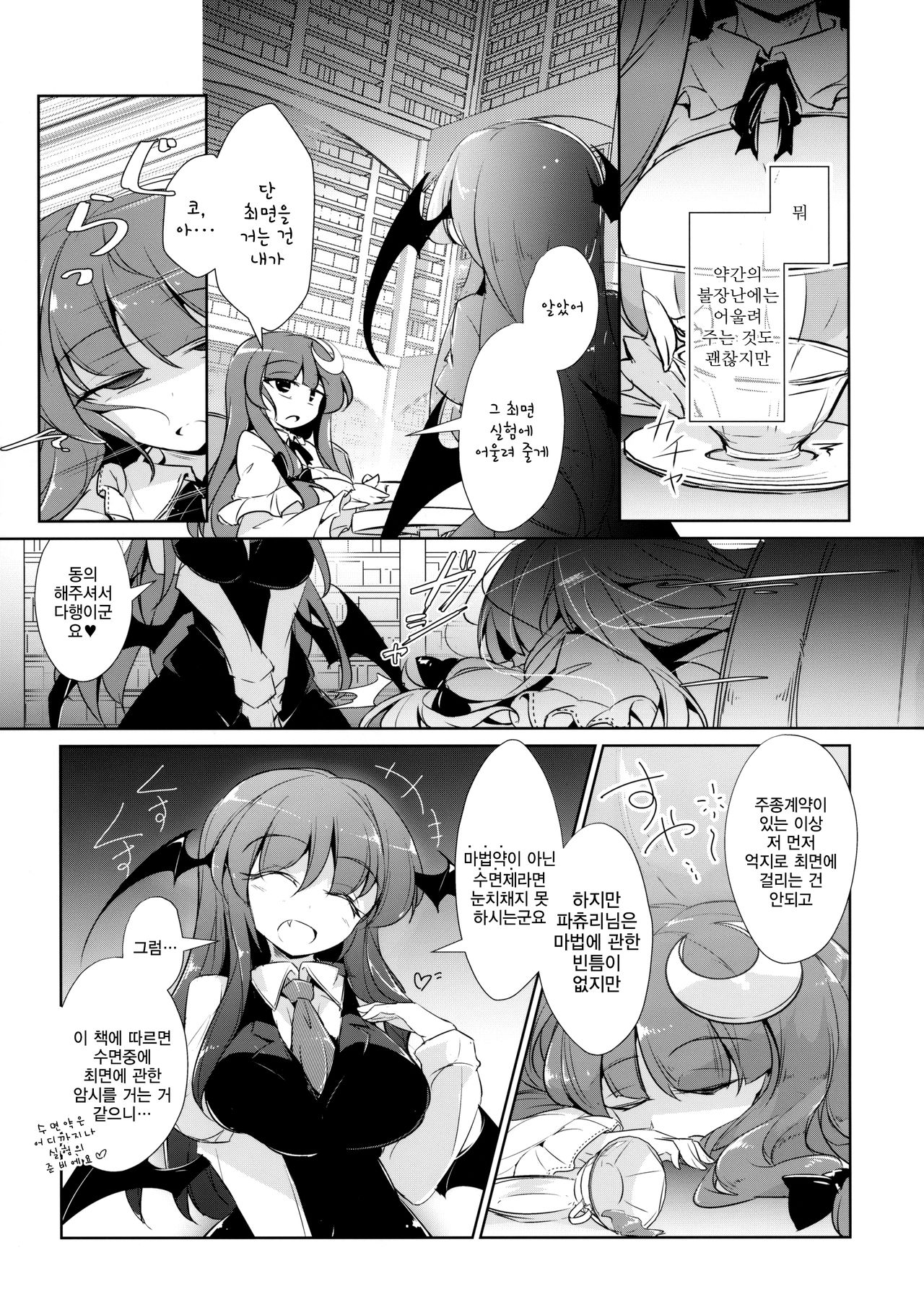 PatchouKoa Nyuuetsu Shujuu Gyakutenda | 파츄코아 유열 주종역전 타 page 4 full