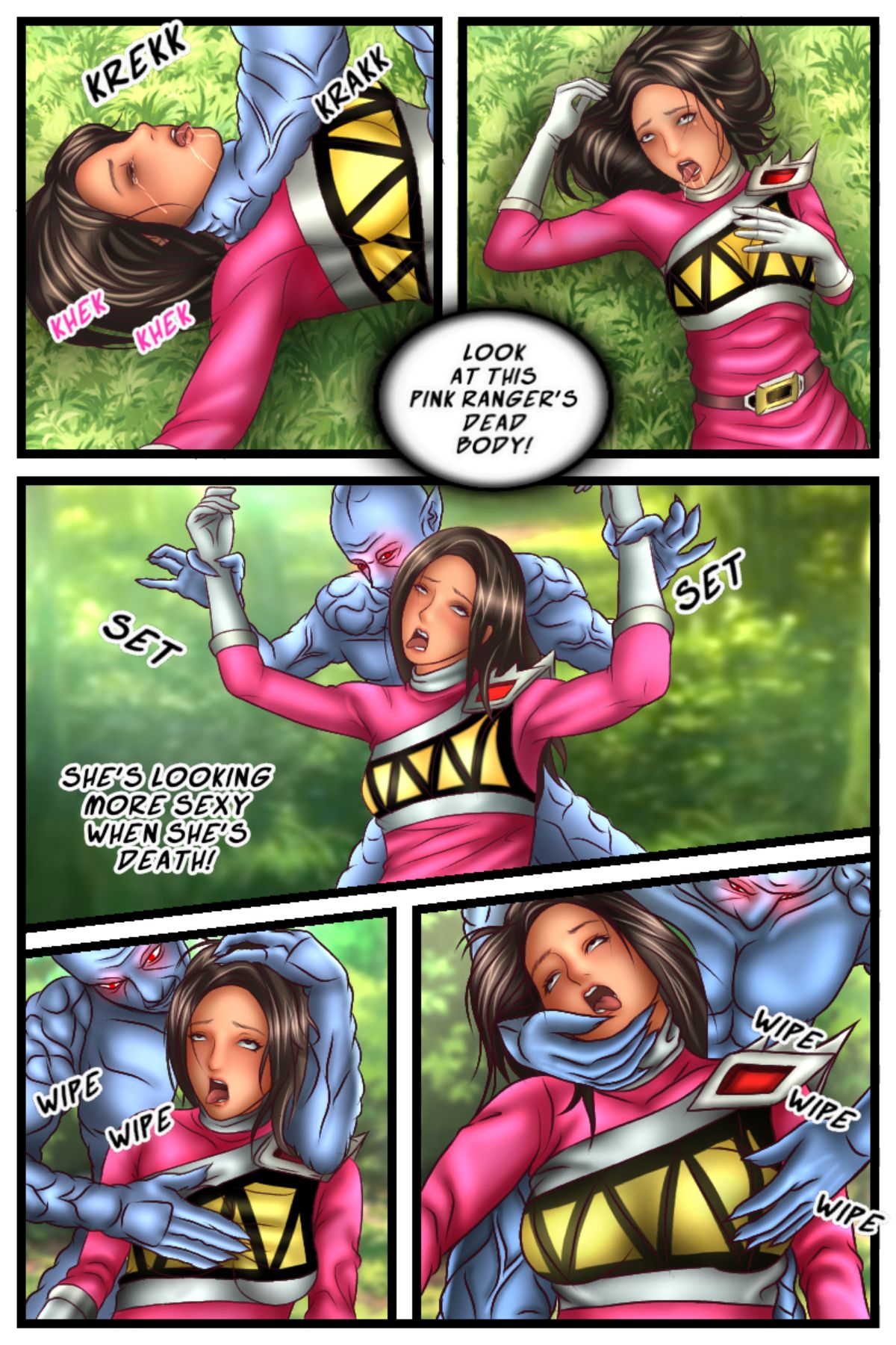 Power Rangers Snuff Comic page 3 full