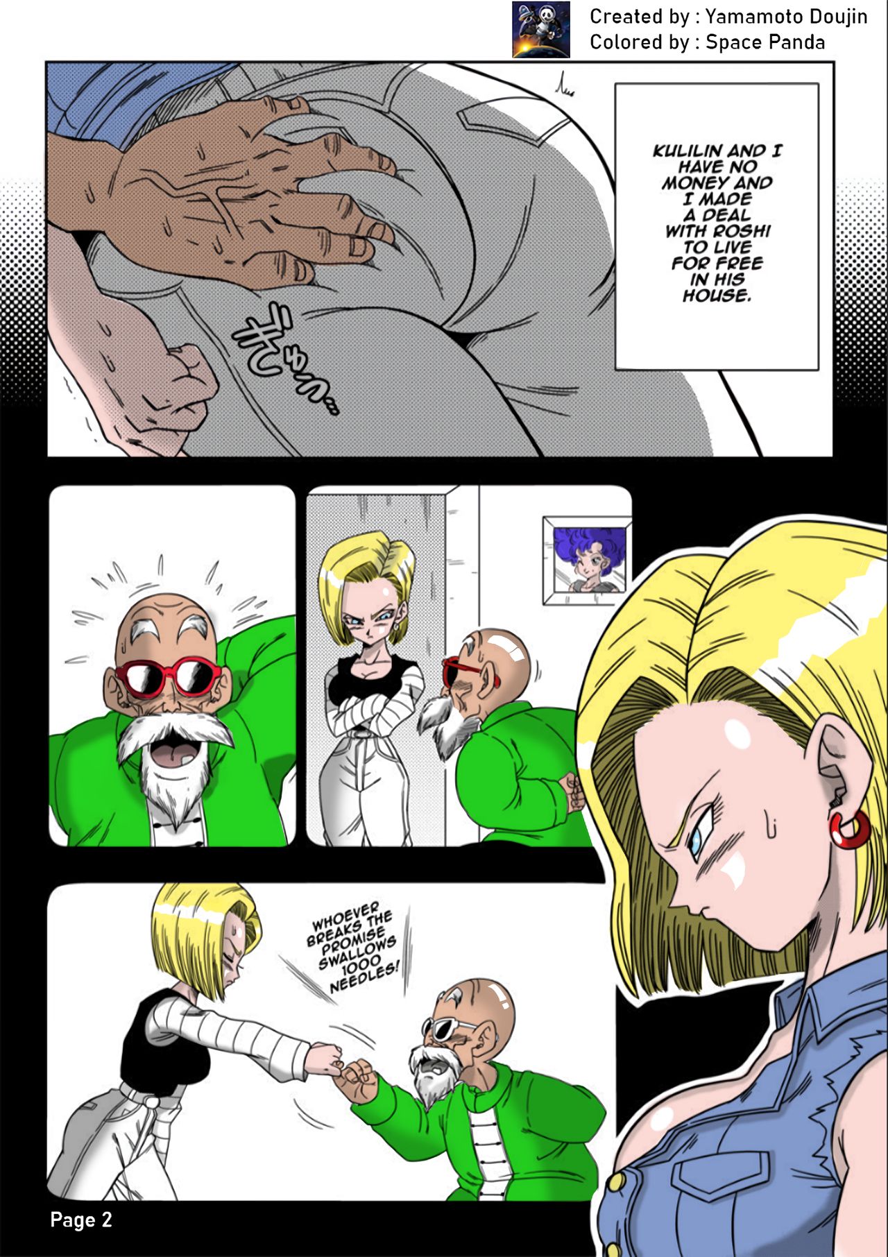 18-gou vs Kame Sennin | Android n18 VS Kamesennin page 3 full