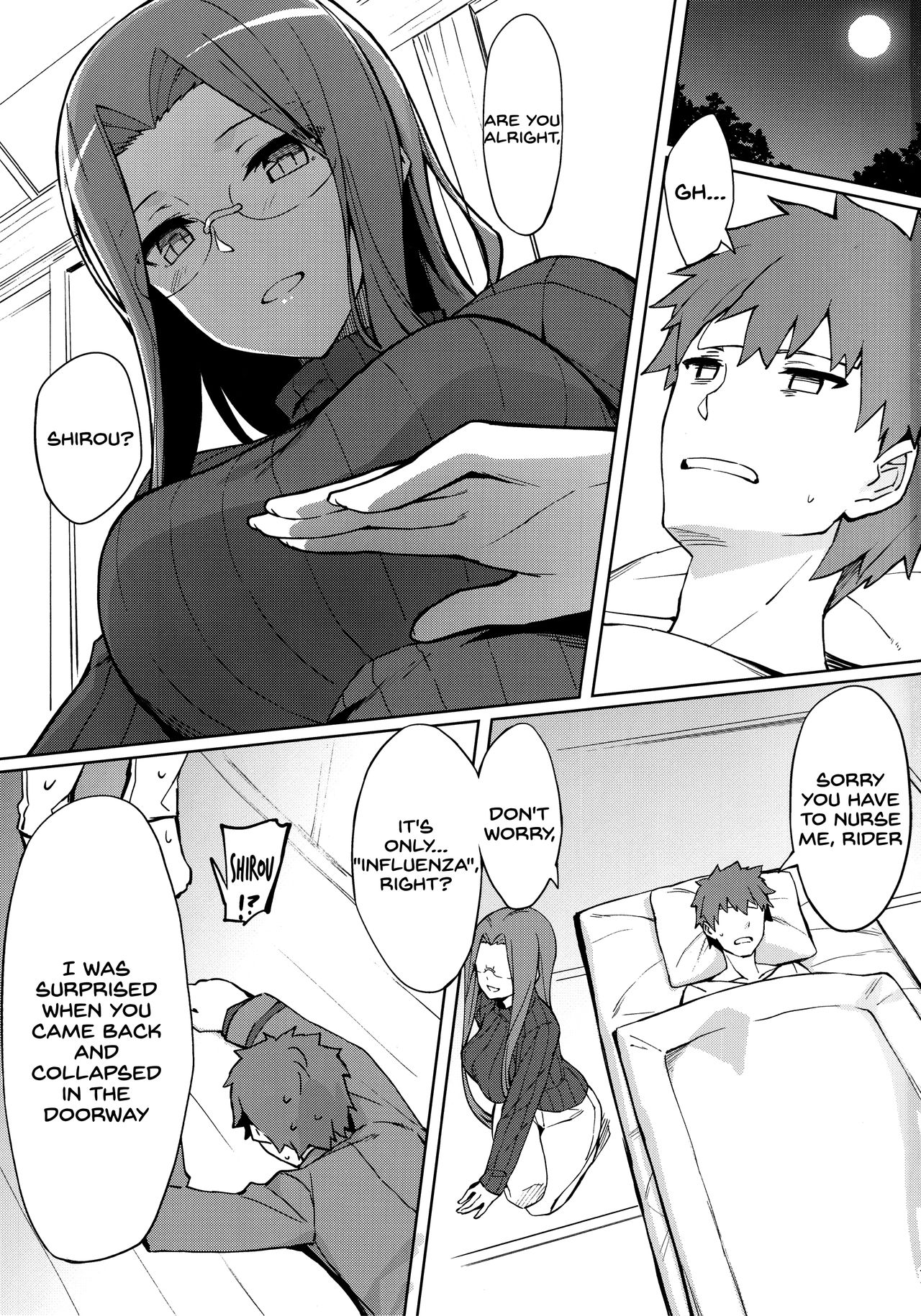Rider-san no Kanbyou. page 2 full