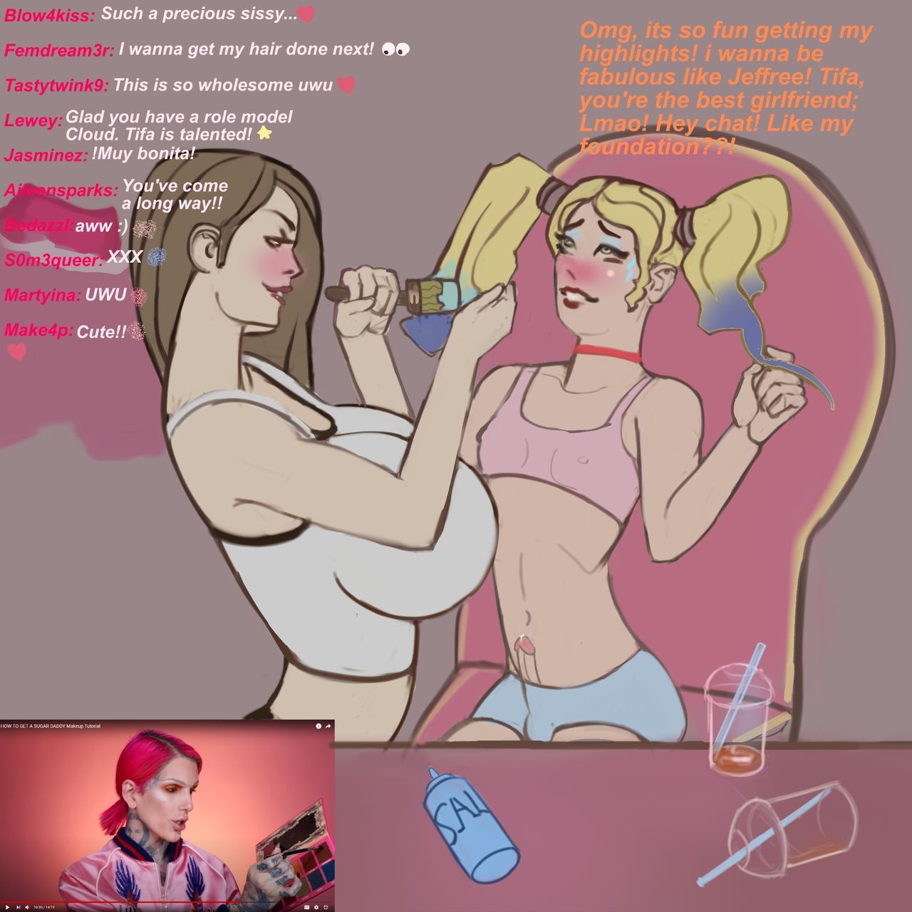 The Bimbofication of Cloud Strife page 7 full