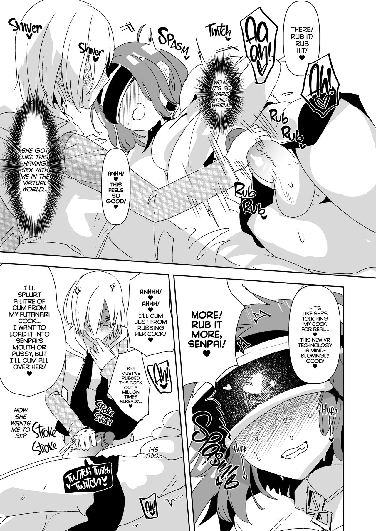 Senpai, VR yori Motto Kimochi Ii Futanari Nama Ecchi Shimasen ka? page 8 full