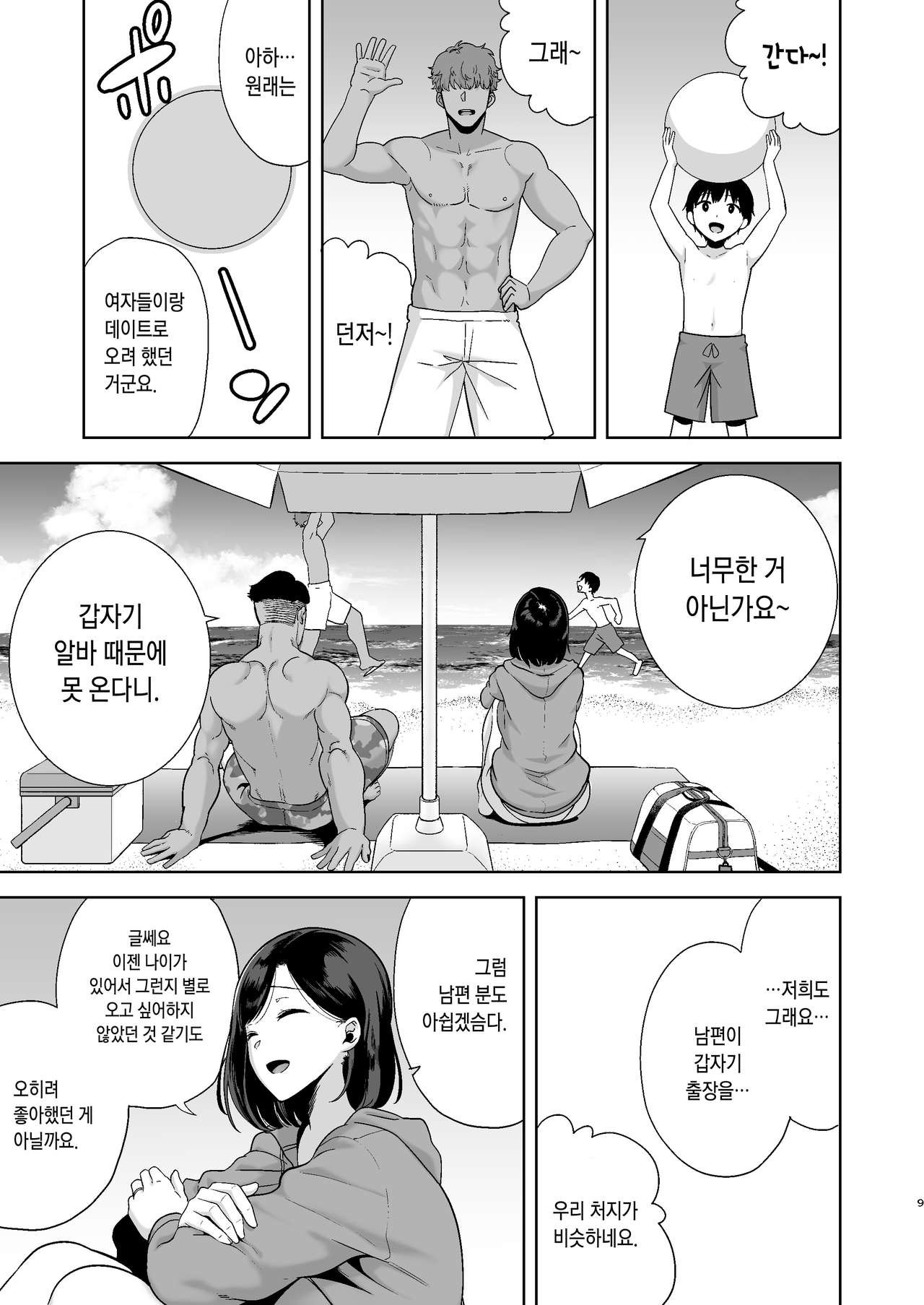 Natsu no Omoide ~Natsu no Ryokousaki de Charao-tachi ni Rinkansareta Tsuma~ page 8 full