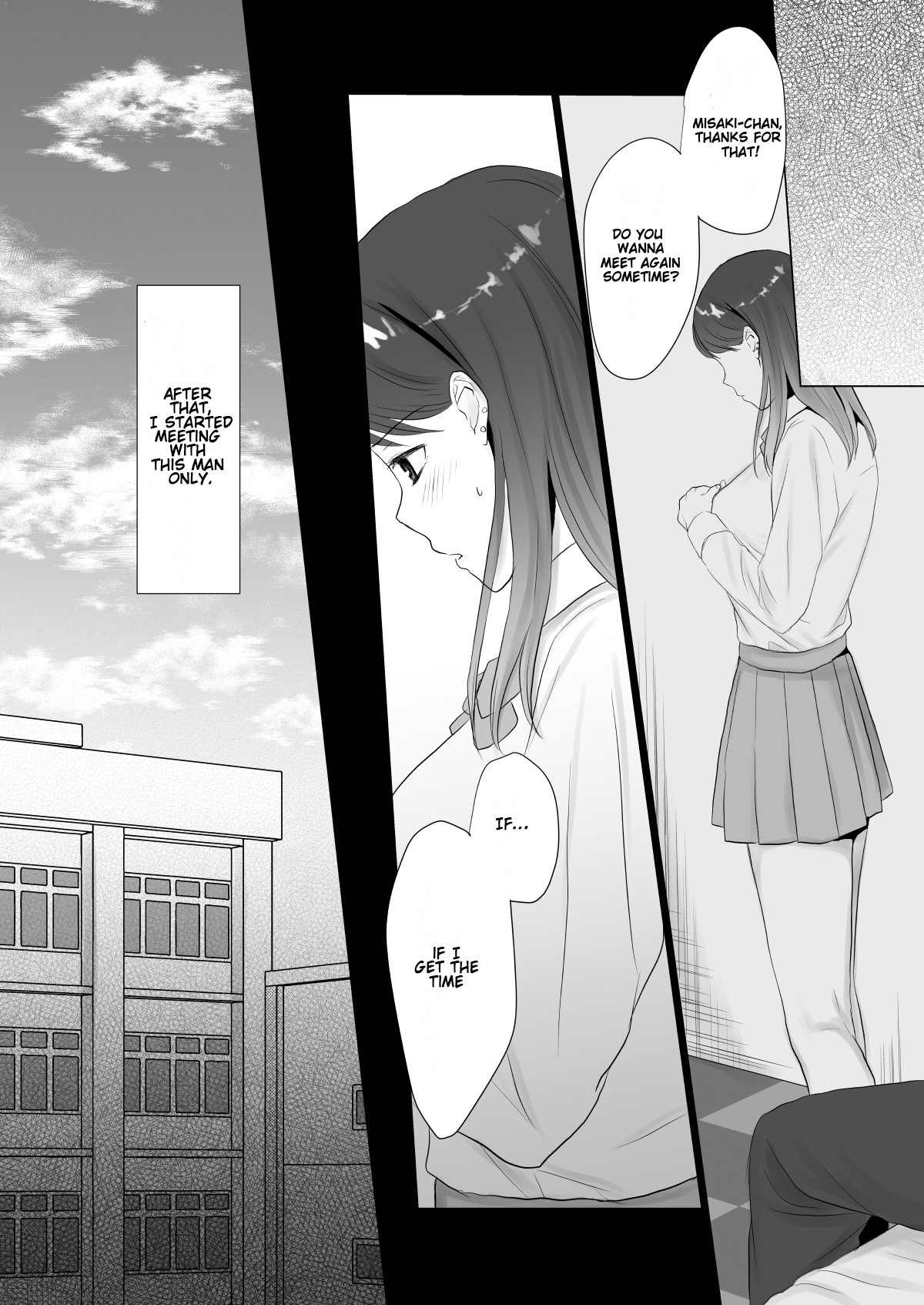 Namahame Enkou JK no Sonogo | The JK After Whoring Herself Out page 9 full