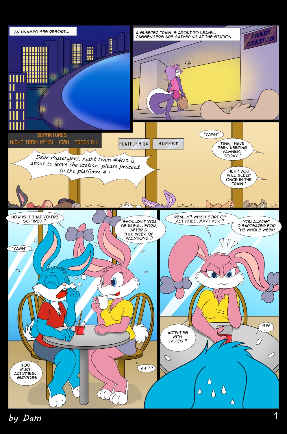 Toons on a Train page 1 full