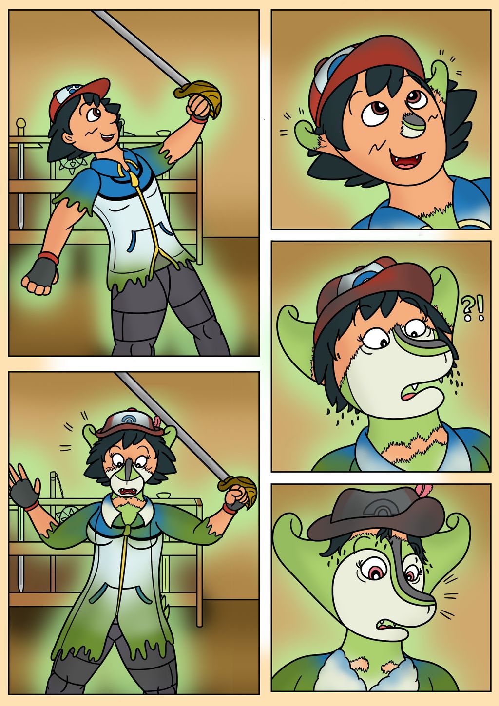 Ash Virizion TF TG MC Comic page 2 full