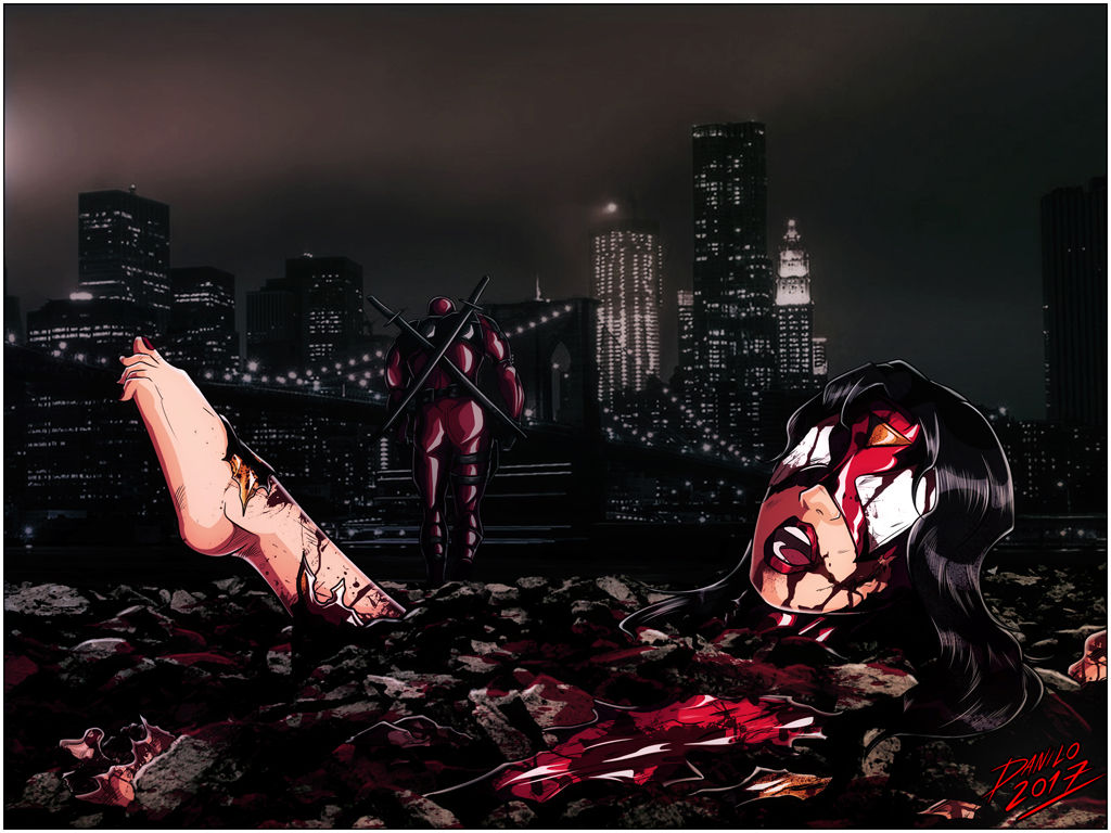Deadpool destroys Spider-Woman page 8 full