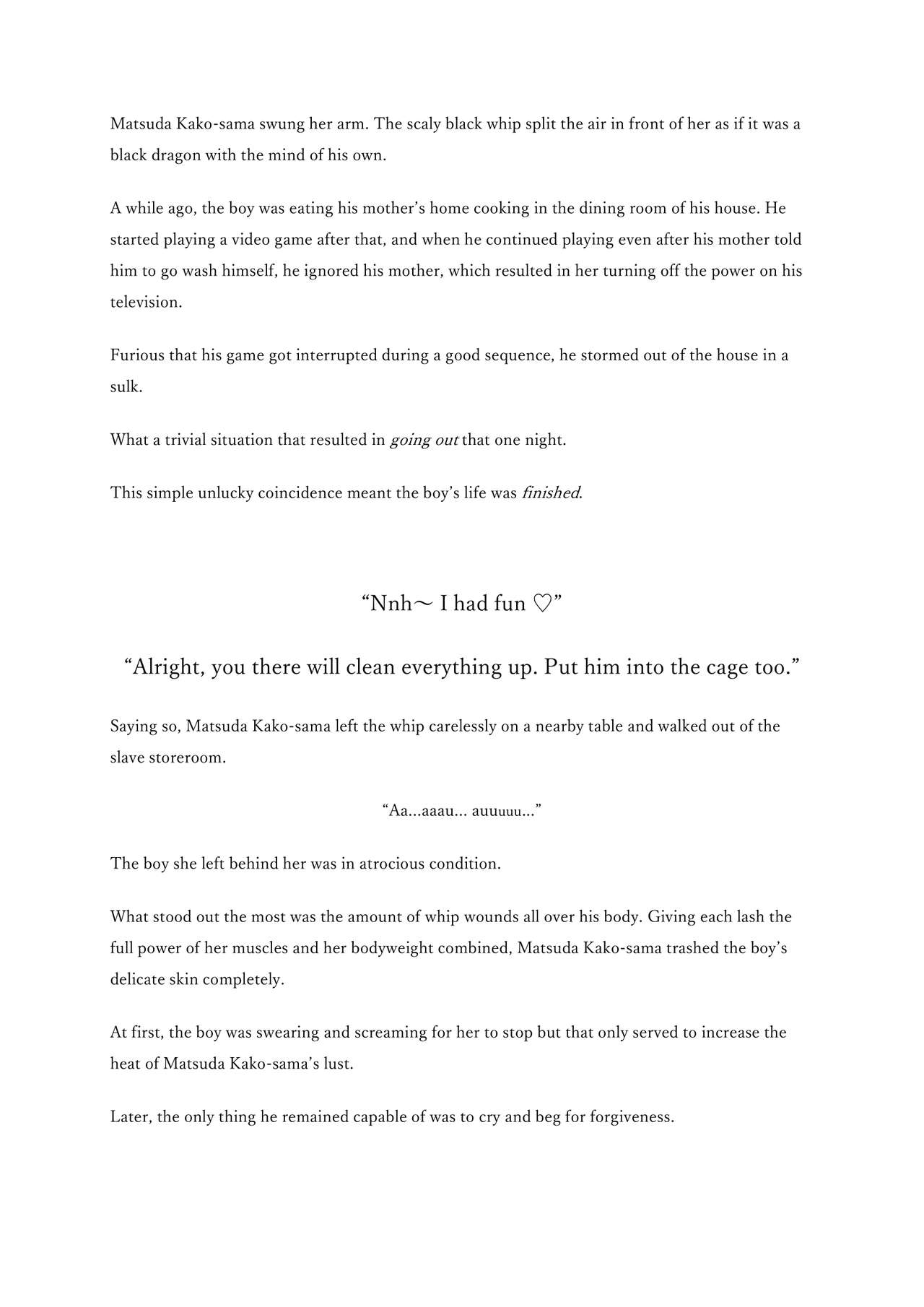 Translations of Matsuda Kako-sama's illustration's novels page 6 full