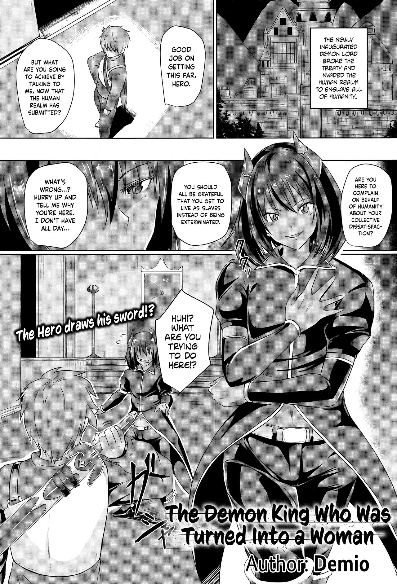 The Demon King Who Was Turned Into A Woman | Onna ni Sareta Maou-sama page 1 full
