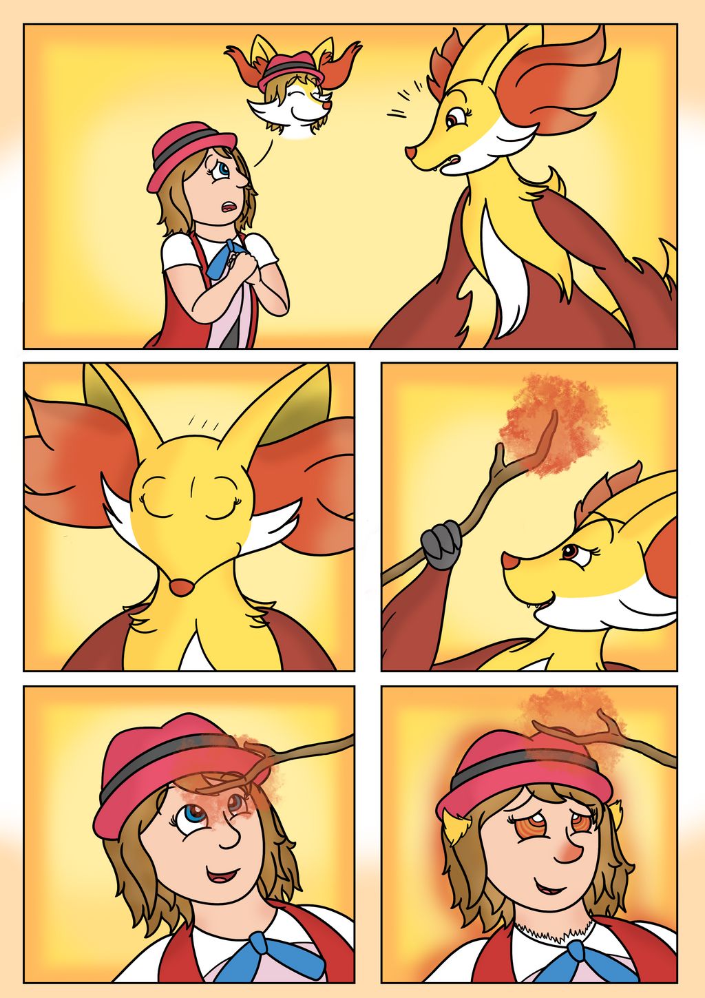 Serena Braixen TF MC Comic page 1 full