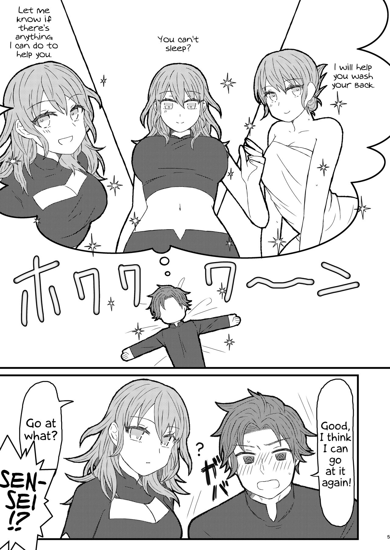 Byleth Sensei ga Mune de Shite kureru Hon | A book where Byleth-sensei gives a titfuck page 4 full