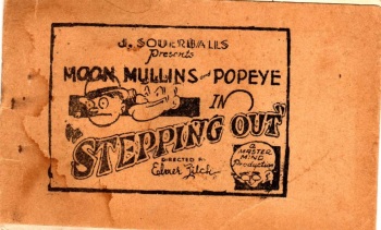 Moon Mullins and Popeye in "Stepping Out" cover