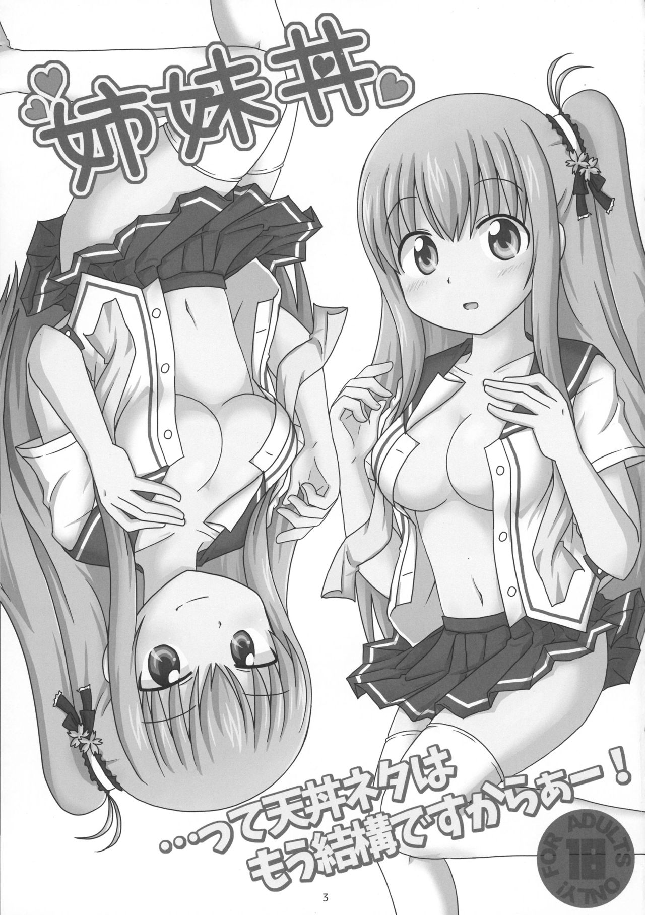 Shimaidon... Tte Tendon Neta wa Mou Kekkou desu kara! | Sister Combo... Enough With the Running Gag Already! page 3 full