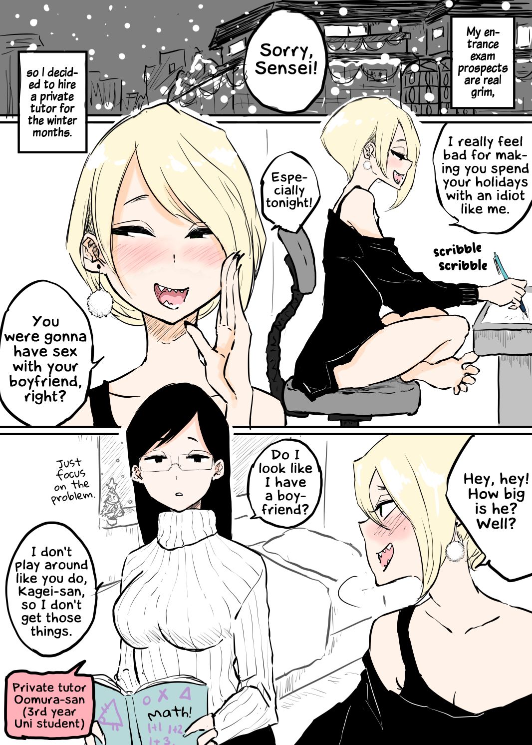Christmas Katei Kyoushi yuri | The Christmas Private Tutor page 1 full