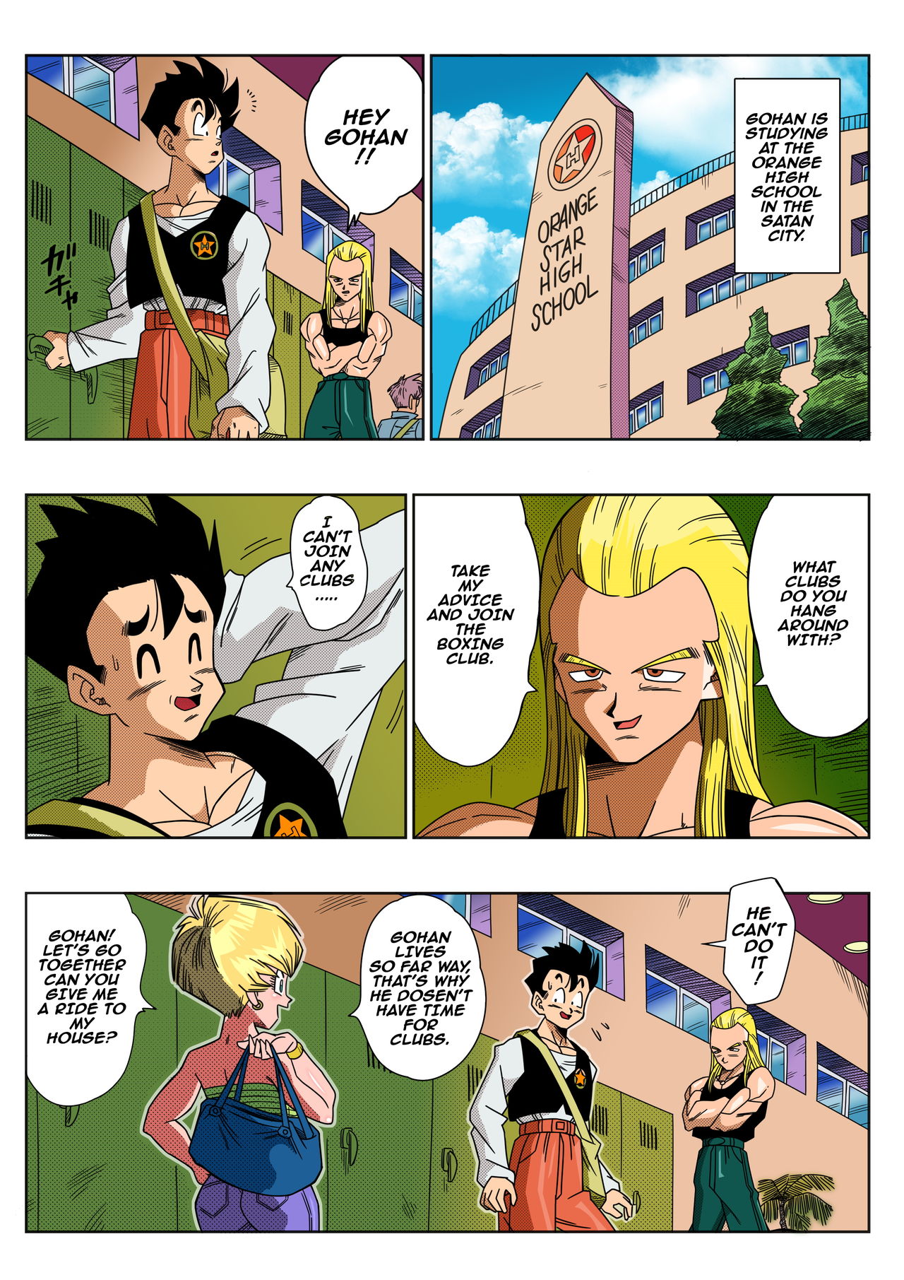 LOVE TRIANGLE Z - Gohan Meets Erasa... "Let's Make A Lot of Sex, OK?" page 3 full