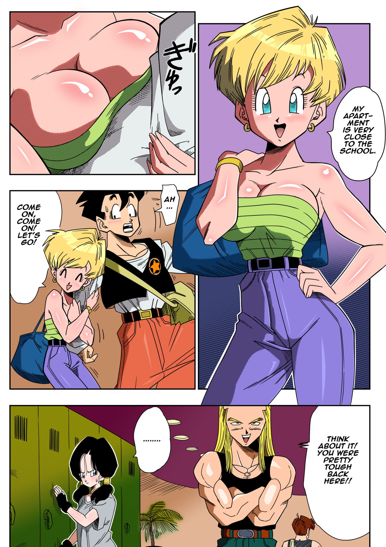 LOVE TRIANGLE Z - Gohan Meets Erasa... "Let's Make A Lot of Sex, OK?" page 4 full