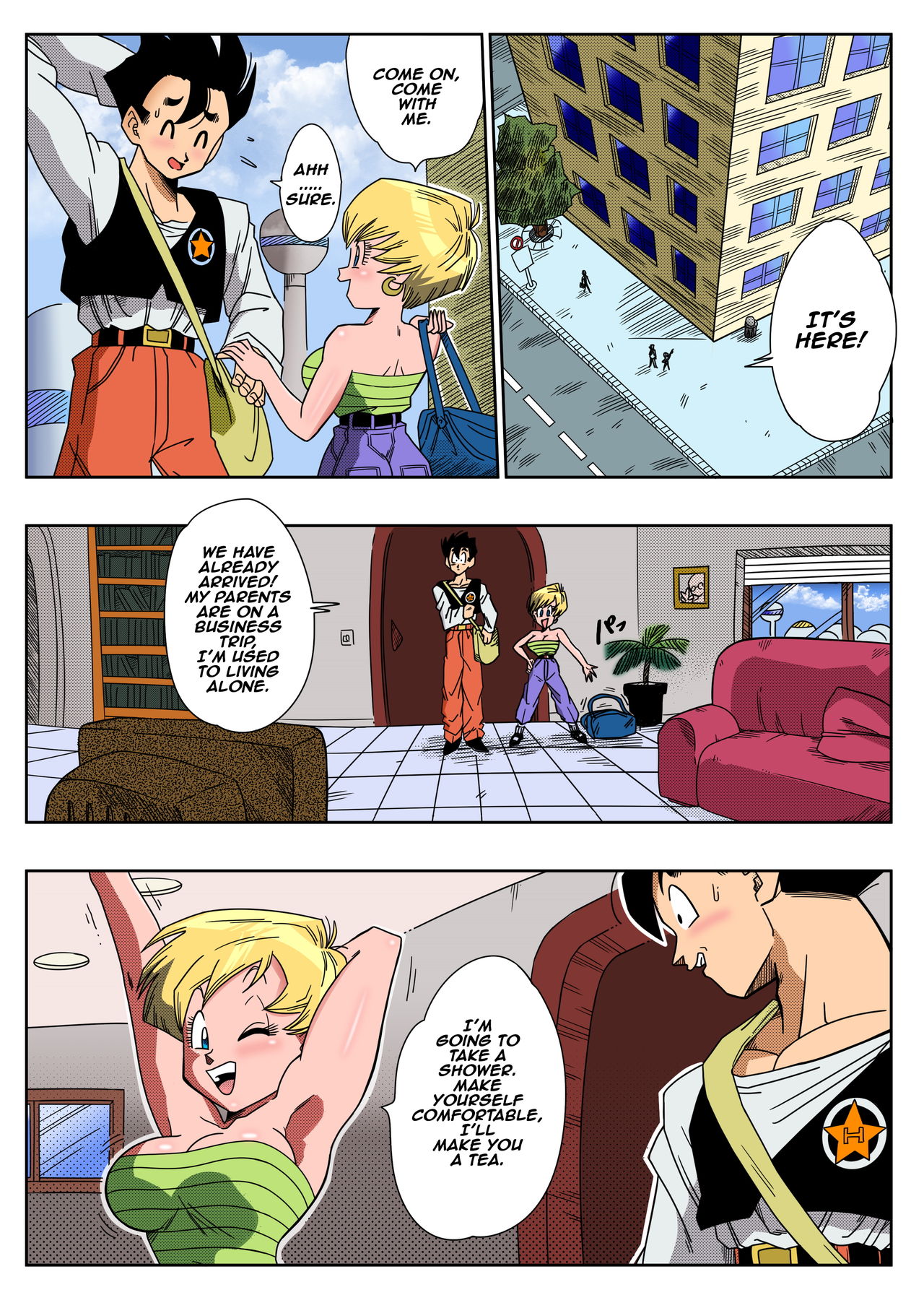 LOVE TRIANGLE Z - Gohan Meets Erasa... "Let's Make A Lot of Sex, OK?" page 5 full