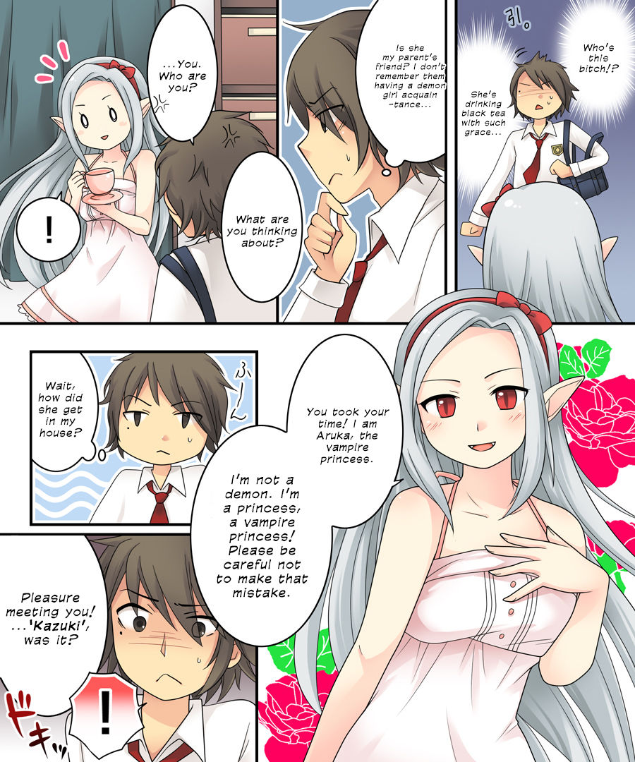 Karui Kimochi de Keijiban o Arashite Itara Kyuuketsuki no Imouto Kenzoku  | The story of becoming the vampire princess' little sister underling because you spammed the imageboards.  de page 5 full