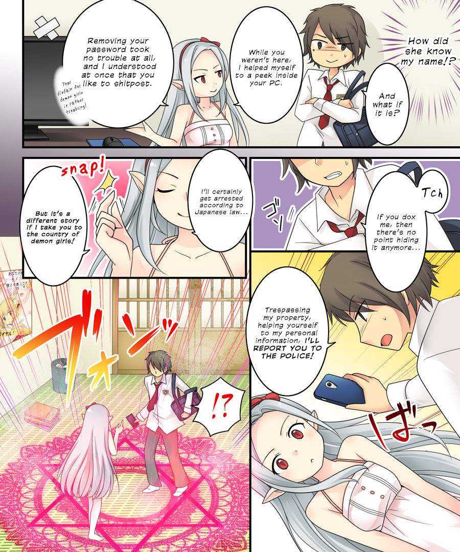 Karui Kimochi de Keijiban o Arashite Itara Kyuuketsuki no Imouto Kenzoku  | The story of becoming the vampire princess' little sister underling because you spammed the imageboards.  de page 6 full
