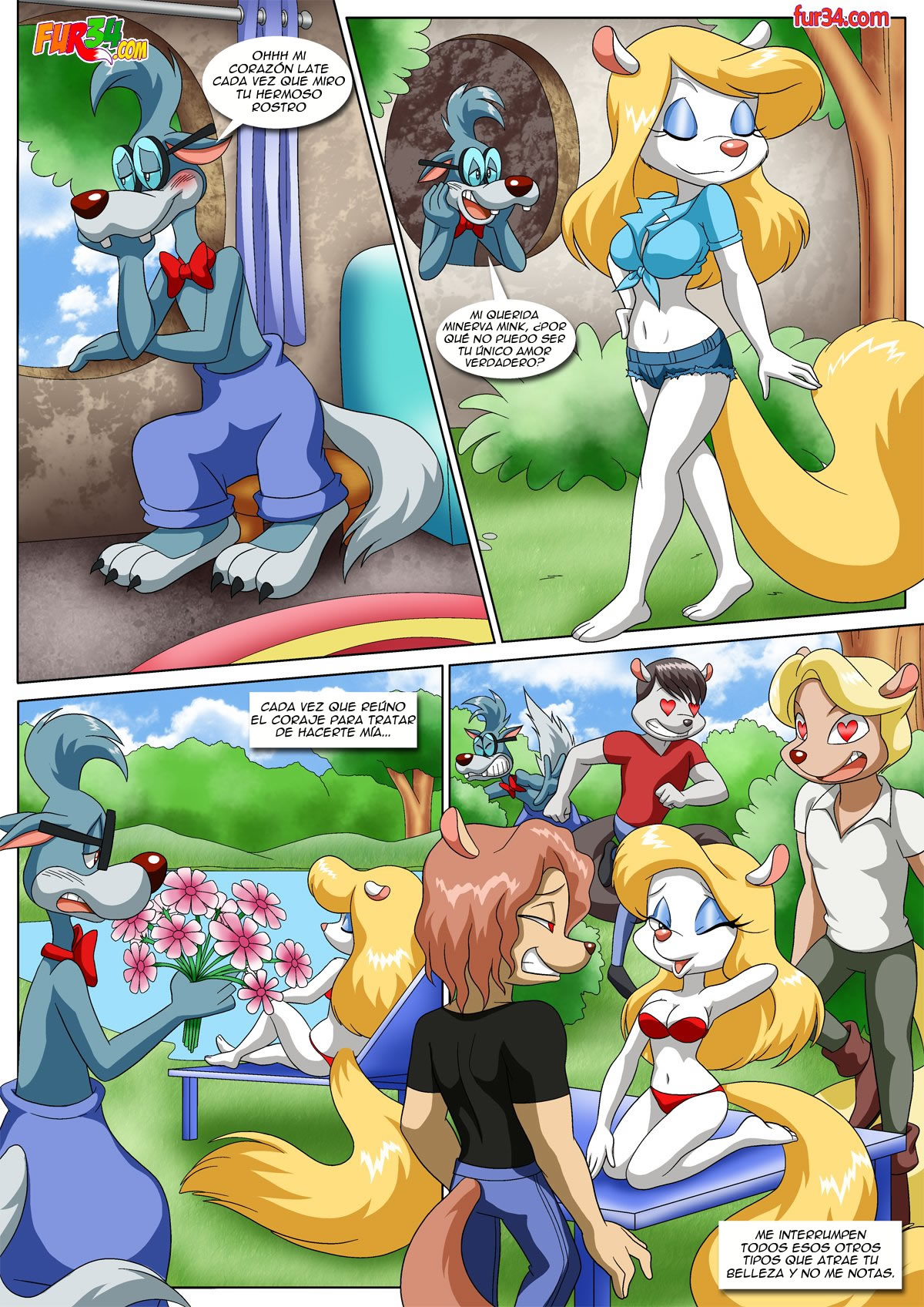 The Wolf Who Cried Mink / El Lobo Que Grito Mink page 2 full