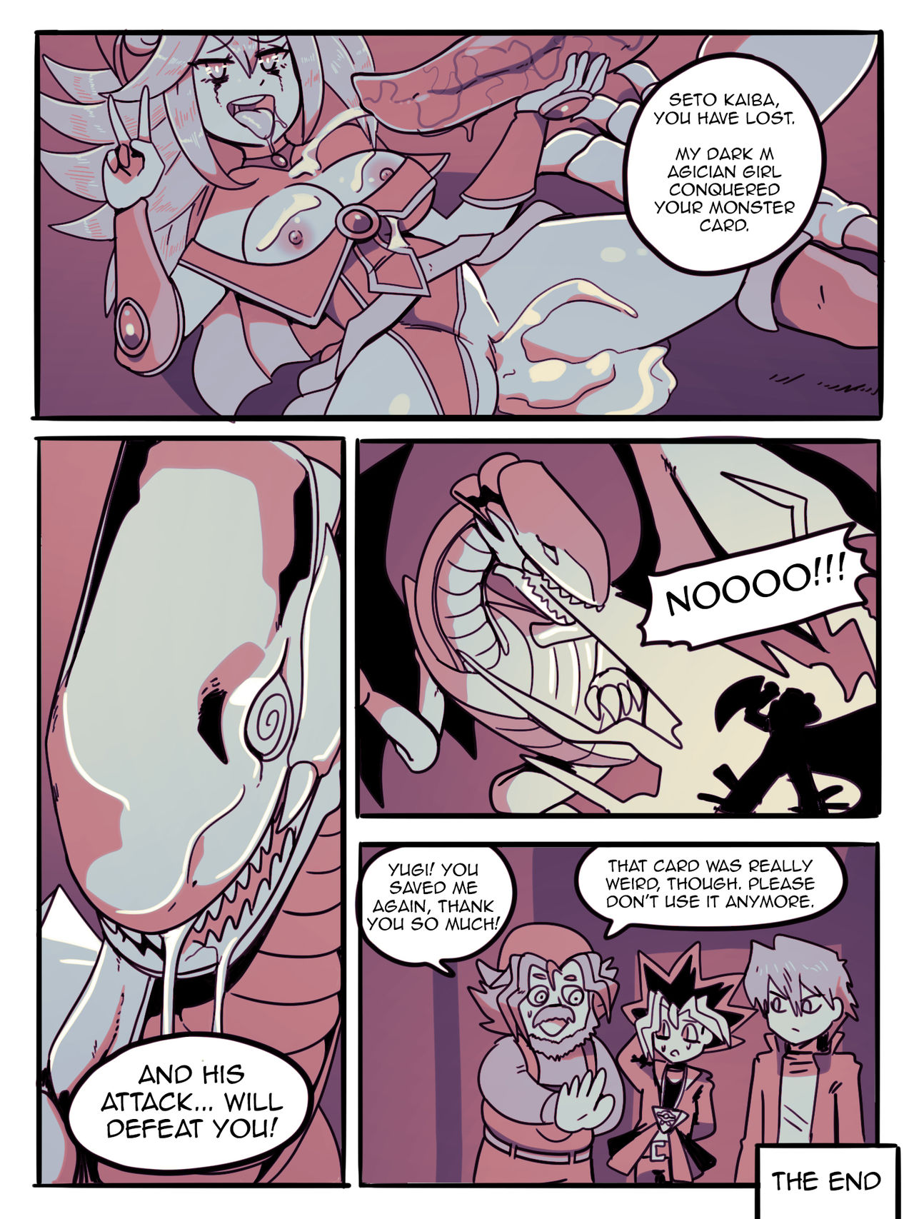 Dark Magician Girl VS Blue Eyes White Dragon page 7 full