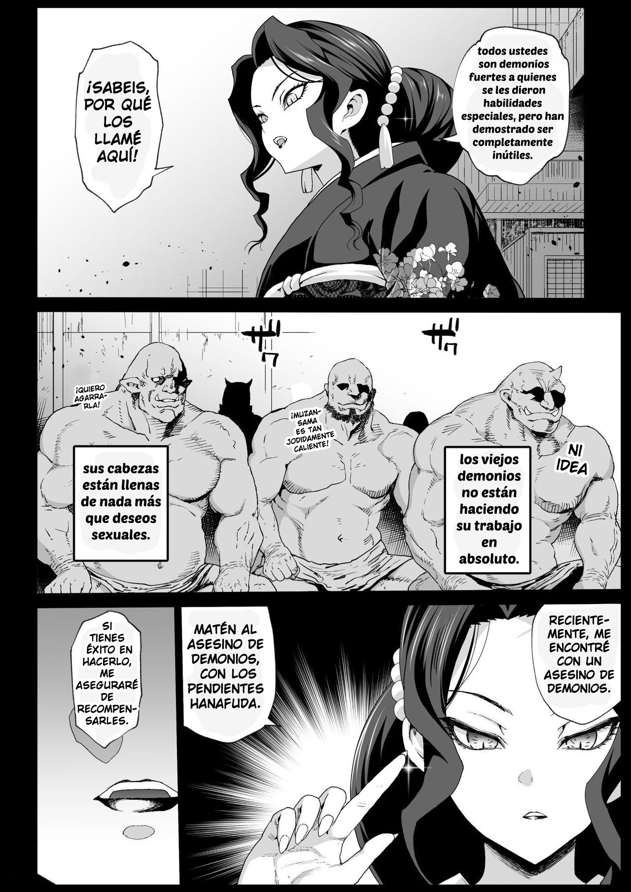 Mesu Ochi Jou Muzan-sama - RAPE OF DEMON SLAYER 4 | Making a Mess of Lady Muzan-sama - RAPE OF DEMON SLAYER 4 page 6 full