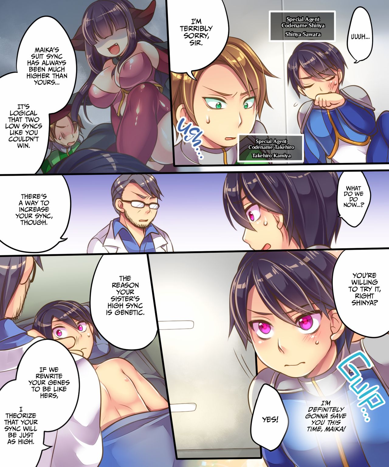 My Sister's Been Corrupted by Evil! The Only Way to Save Her Was to Turn Me into a Female Superhero That Looks Just like Her! page 8 full