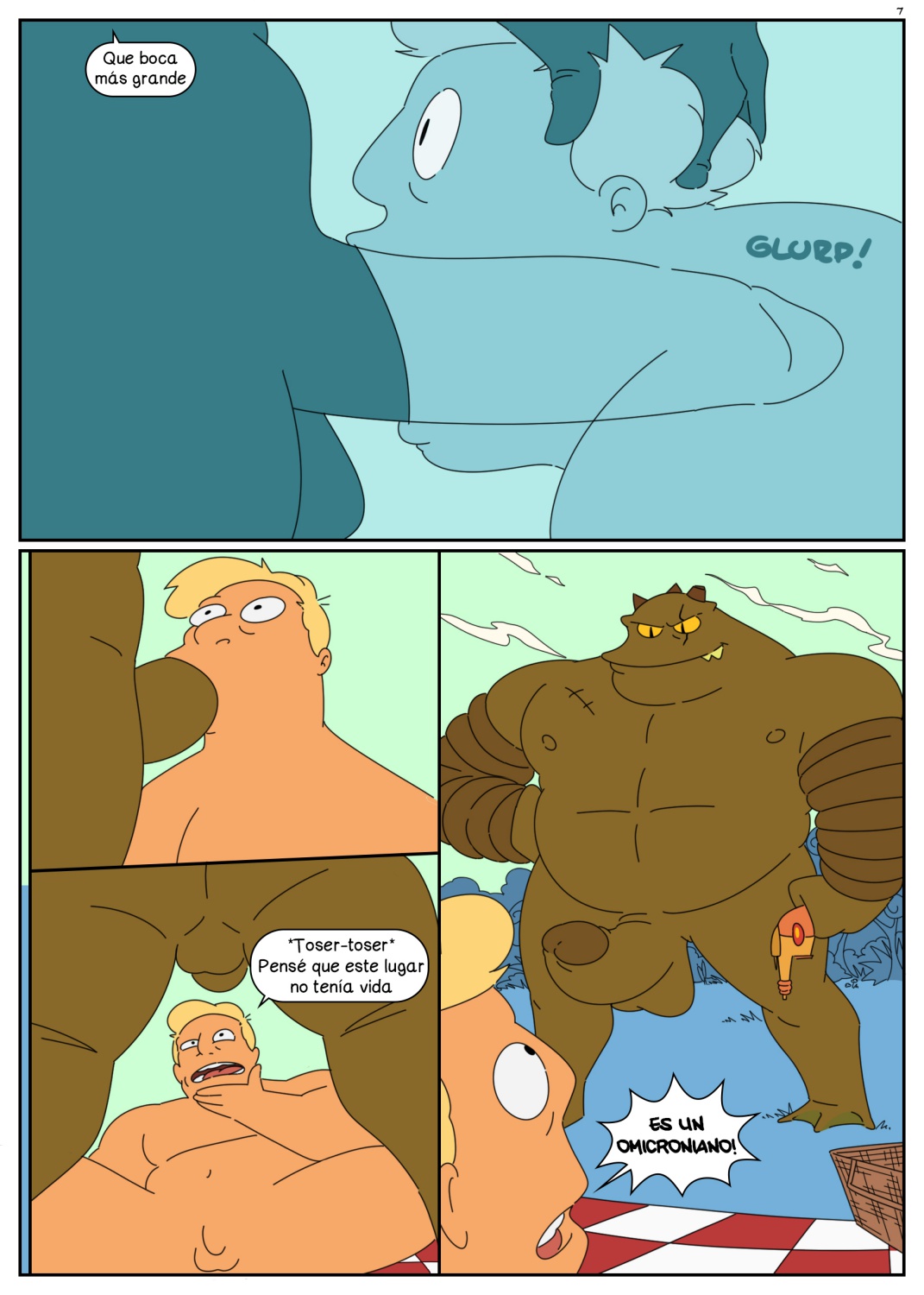 Zapp Brannigan and the Misterious Omicronian page 8 full