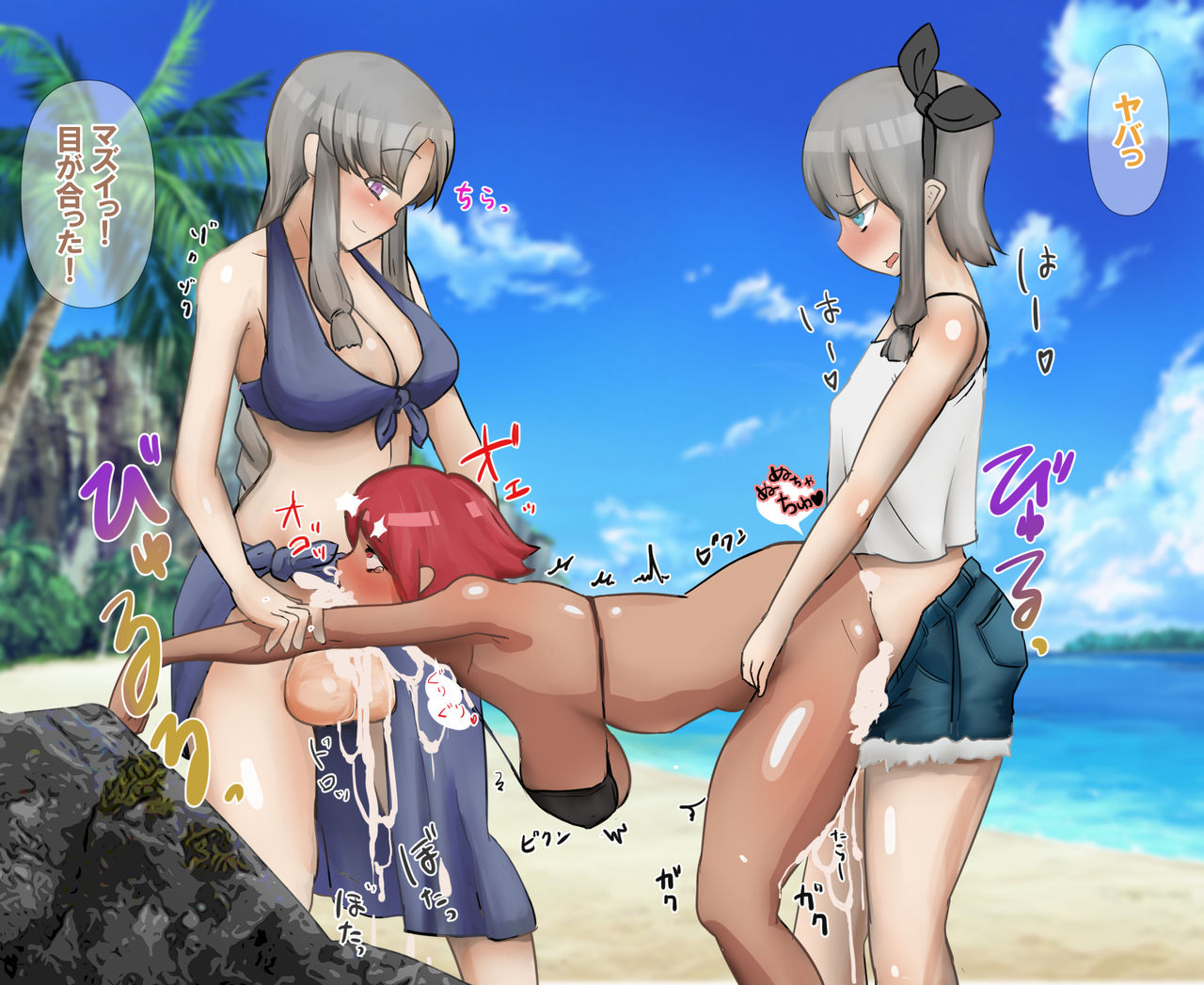 FUTA x FUTA Kogara na Futanari ga Yarichin Futanari Shimai ni Yararechau Hanash page 7 full