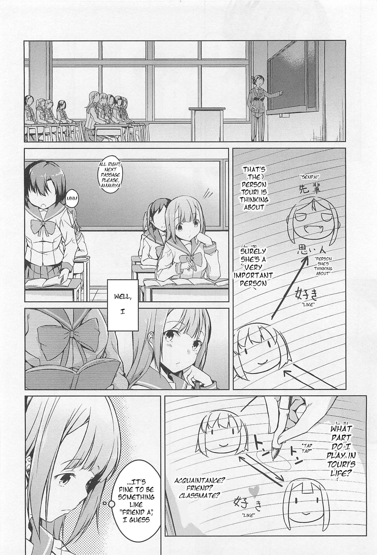 Yuujin A no Soukanzu | Relationship Chart for Friend A page 4 full