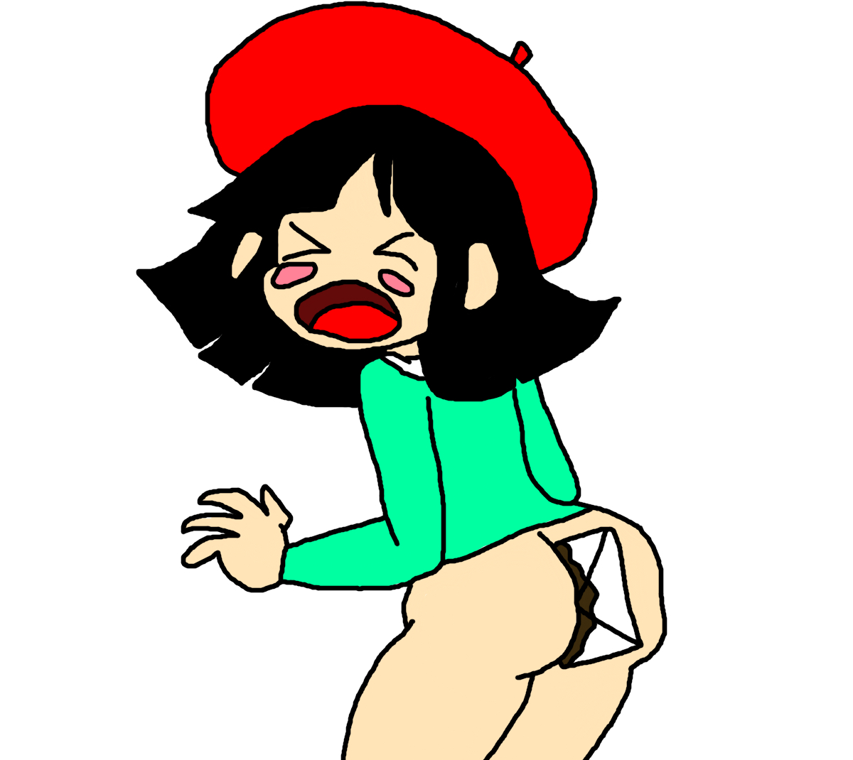 Ribbon goes pooping and farting at the same time page 6 full