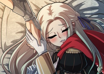Edelgard and Byleth cover
