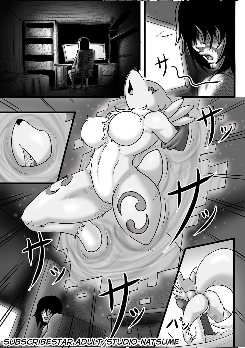 Fluffy Tail Series. Renamon incumming. page 2 full