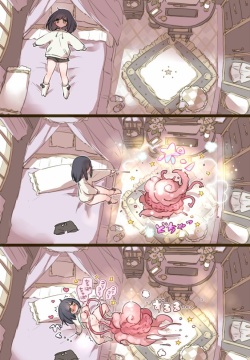 Ouchi de Yaru Koto Nai node Shokushu Shoukan Shite Ecchi ni Fukeru Mahou Shoujo | 집에서 할 게 없어서, 촉수를 소환해 엣찌에 열중하는 마법소녀