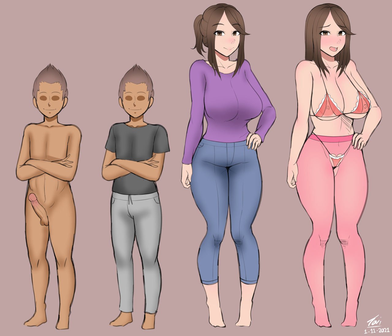 Milf x Shota Character Sketches page 5 full