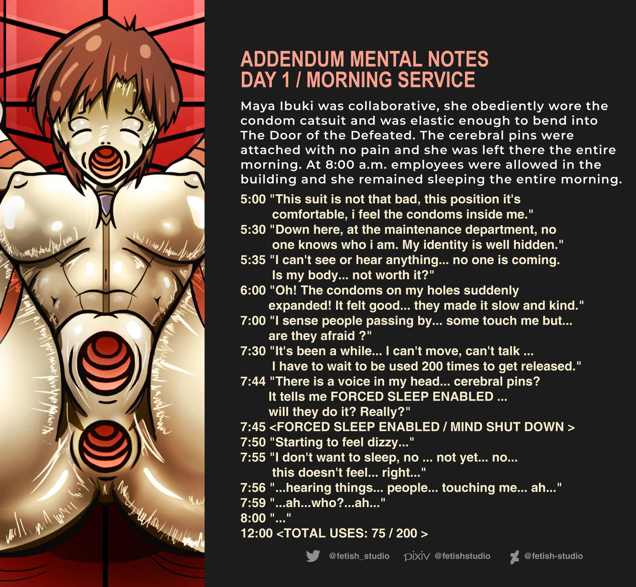 伊吹マヤ Maya Ibuki - Condom Catsuit in 敗者の扉 The Door of the Defeated page 2 full